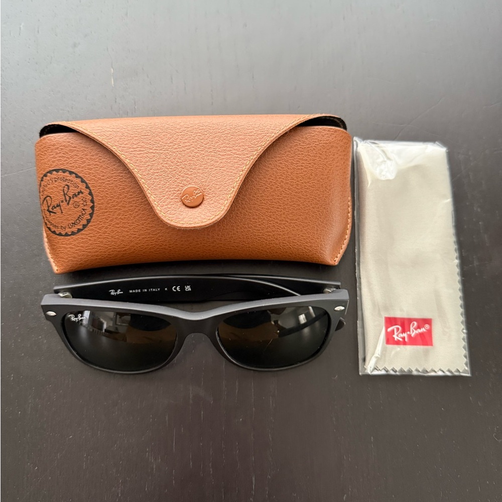 Ray-Ban Black Sunglasses with Brown Case
